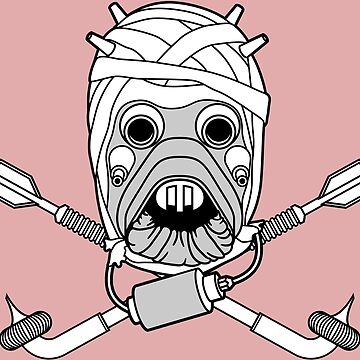 Imagen de la obra Huesos cruzados de los asaltantes tusken de GlewPrint