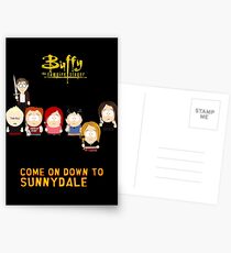 Buffy the Vampire Slayer as South Park Postcards