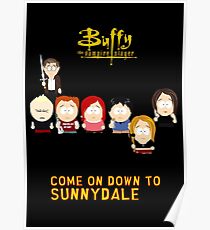 Buffy the Vampire Slayer as South Park Poster
