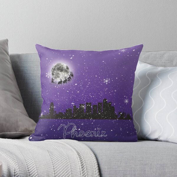 Christmas Eve in Phoenix, Arizona Throw Pillow