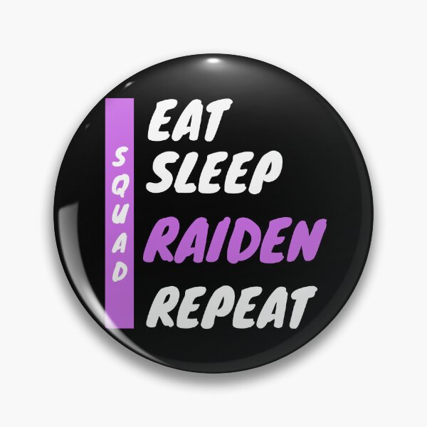 Item preview, Raiden, escuadrón de Raiden, equipo de Raiden, come, duerme, repite Raiden, impacto de genshin: para los amantes de Raiden designed and sold by MokonoKokoro.