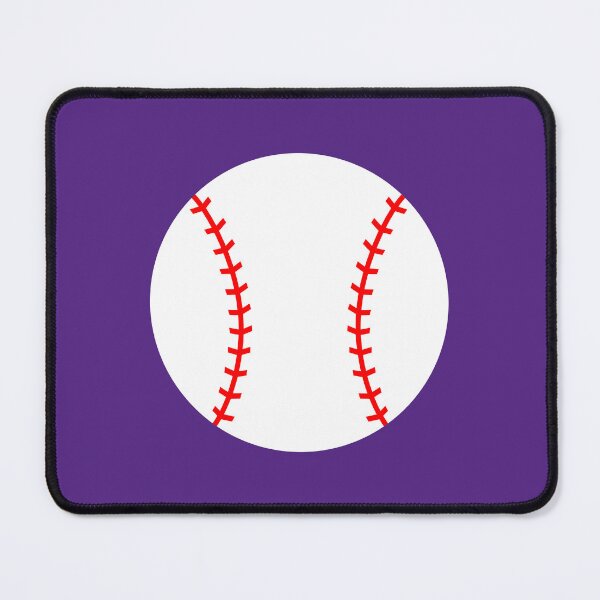 Item preview, Baseball with Purple Background Design designed and sold by beccaveedesigns.