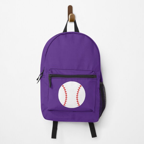 Item preview, Baseball with Purple Background Design designed and sold by beccaveedesigns.