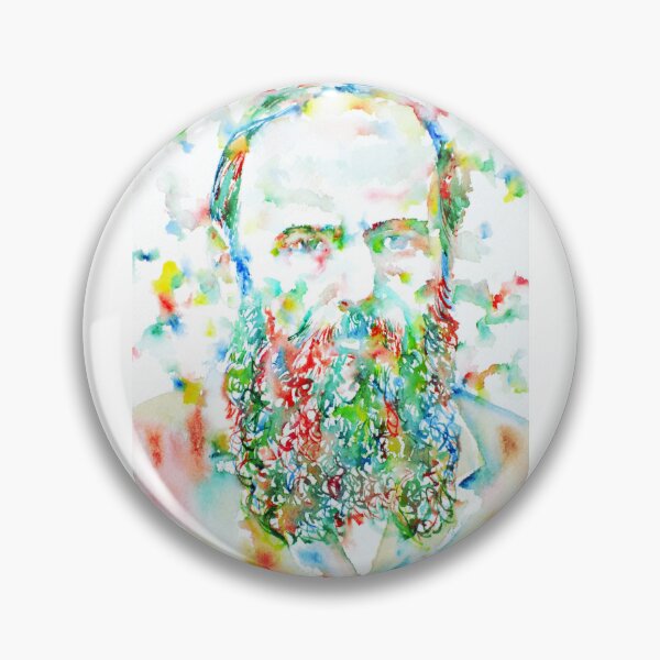 Item preview, FYODOR DOSTOEVSKY - watercolor portrait designed and sold by lautir.