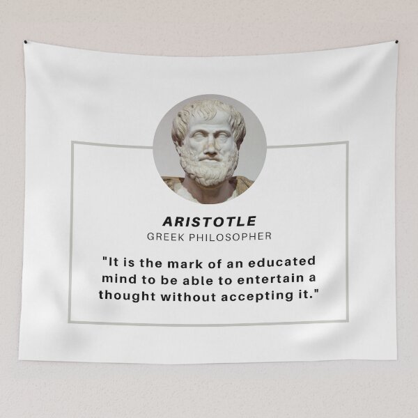 Item preview, Aristotle Quote designed and sold by The-Quote-House.