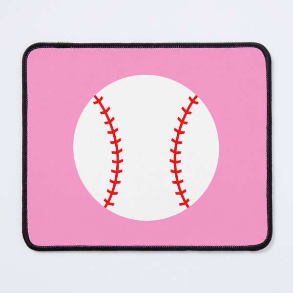 Item preview, Baseball with Pink Background Design designed and sold by beccaveedesigns.