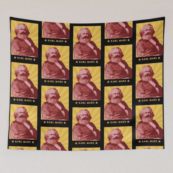 Item preview, Retro Karl Marx Portrait designed and sold by BluebellPainter.
