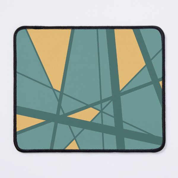 Item preview, Pattern lines with triangles yellow green turquoise designed and sold by Graphic-Color.