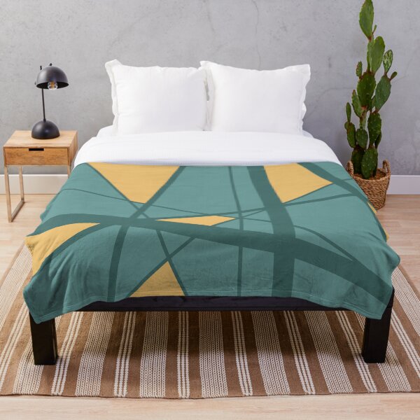 Item preview, Pattern lines with triangles yellow green turquoise designed and sold by Graphic-Color.