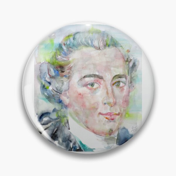 Item preview, IMMANUEL KANT - watercolor portrait designed and sold by lautir.