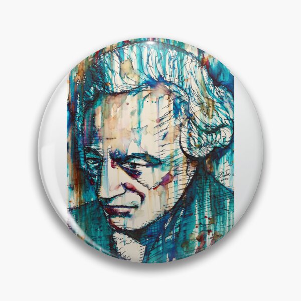 Item preview, IMMANUEL KANT watercolor and ink portrait .1 designed and sold by lautir.