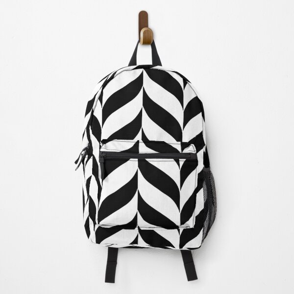 Item preview, Black and White Pretty Herringbone Pattern designed and sold by All-Black-White.