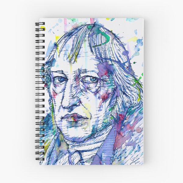 Item preview, HEGEL watercolor and ink portrait designed and sold by lautir.