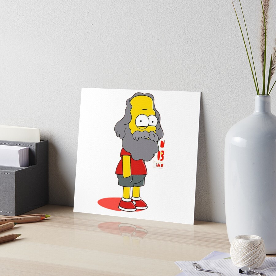 Minimal Karl Marx Design as a simpson