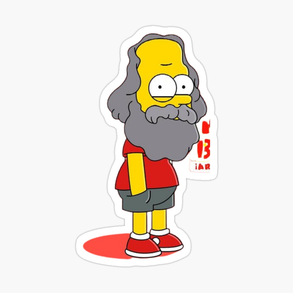 Minimal Karl Marx Design as a simpson