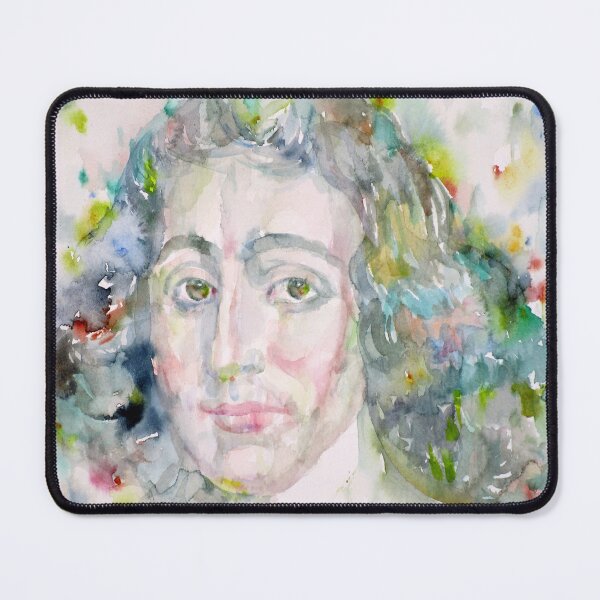 Item preview, BARUCH SPINOZA - watercolor portrait designed and sold by lautir.