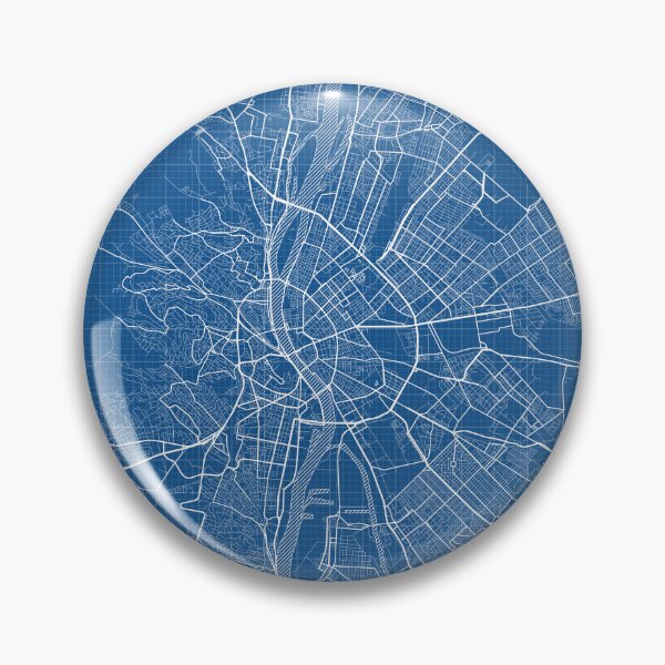 Item preview, Budapest City Map of Hungary - Blueprint designed and sold by deMAP.