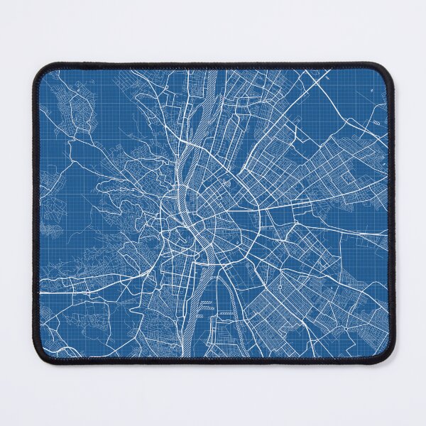 Item preview, Budapest City Map of Hungary - Blueprint designed and sold by deMAP.