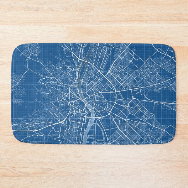 Item preview, Budapest City Map of Hungary - Blueprint designed and sold by deMAP.