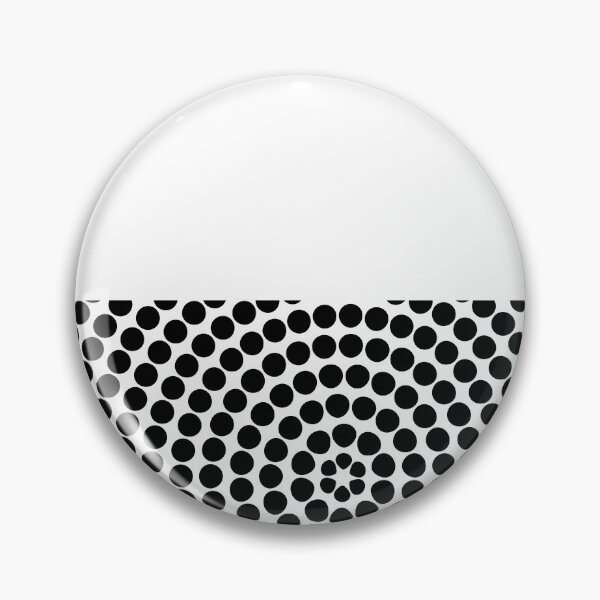 Item preview, Black and White Retro Circle Polka Dot Pattern On Solid Color designed and sold by All-Black-White.