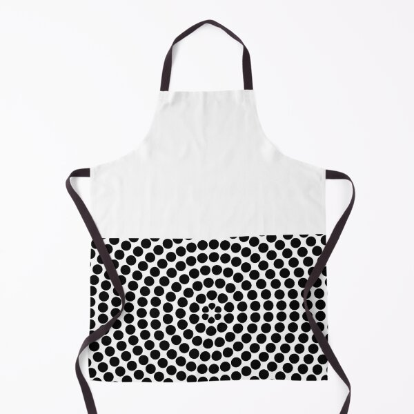 Item preview, Black and White Retro Circle Polka Dot Pattern On Solid Color designed and sold by All-Black-White.