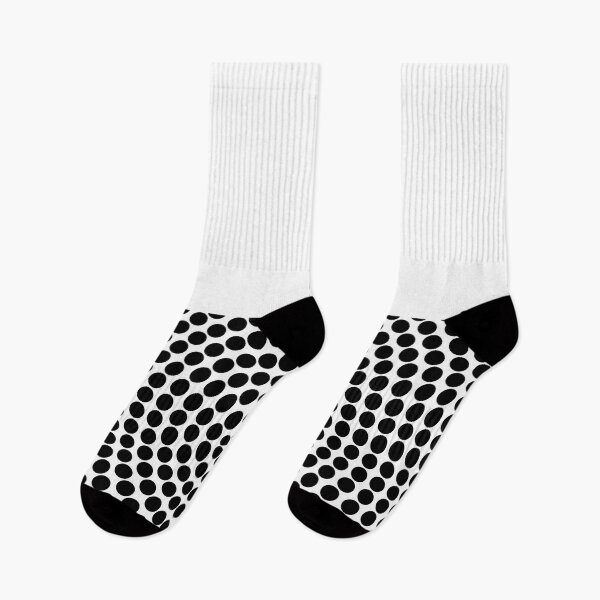 Item preview, Black and White Retro Circle Polka Dot Pattern On Solid Color designed and sold by All-Black-White.