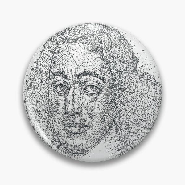 Item preview, BARUCH SPINOZA - ink portrait designed and sold by lautir.