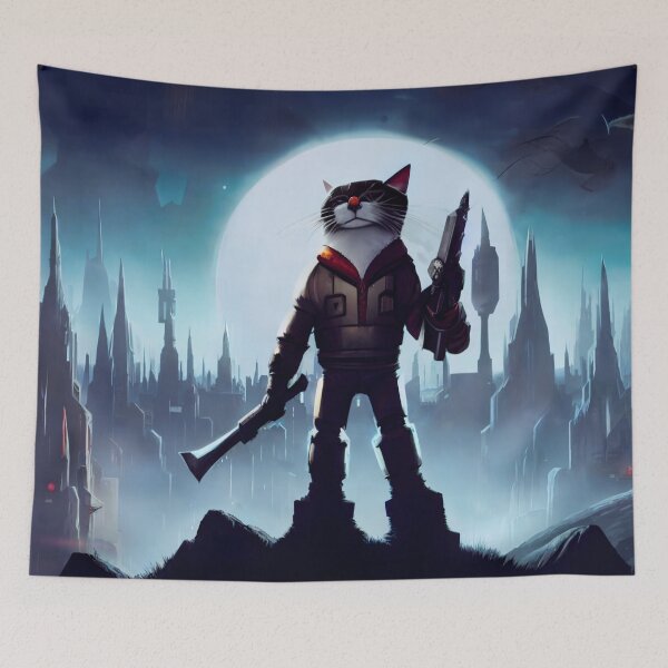 Item preview, Purrsy the Protector Cat designed and sold by ArtificialBeaux.