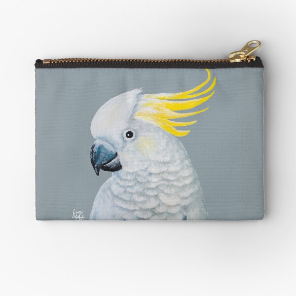 Sulphur-Crested cockatoo Zipper Pouch