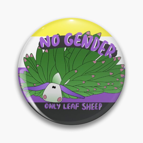 Item preview, non-binary leaf sheep designed and sold by XPLUSHMONSTERX.