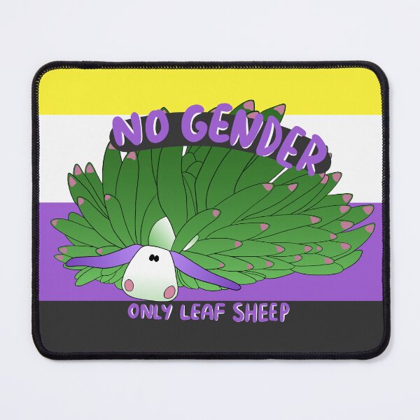 Item preview, non-binary leaf sheep designed and sold by XPLUSHMONSTERX.