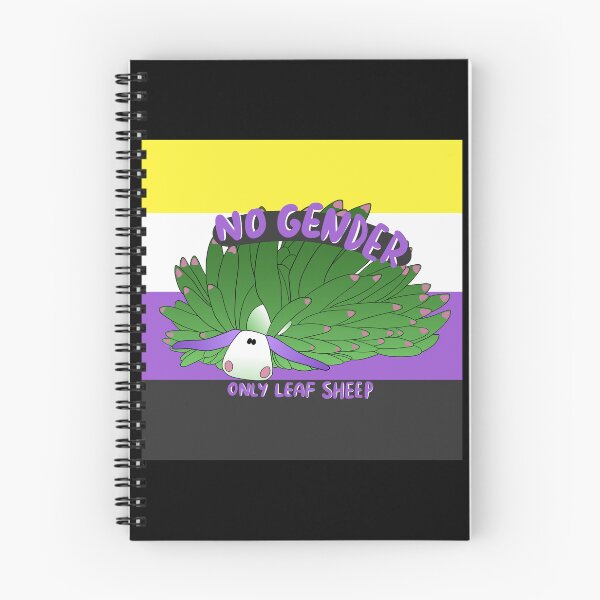 Item preview, non-binary leaf sheep designed and sold by XPLUSHMONSTERX.