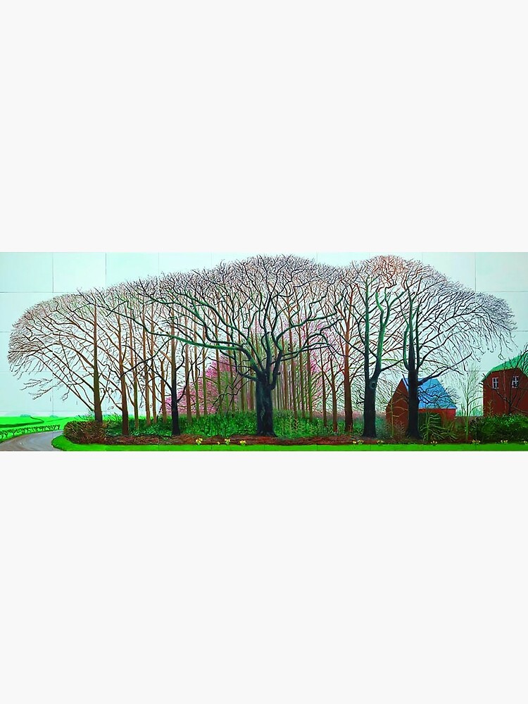 Discover Hockneys Trees Premium Matte Vertical Poster