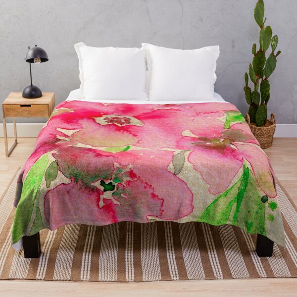 Item preview, Rose Red and Green Watercolor Floral Mix designed and sold by DaisyGirlDesign.