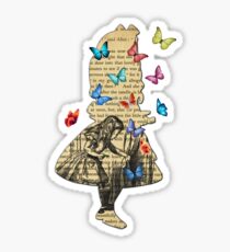 Alice In Wonderland - Vintage Wonderland Book Sticker