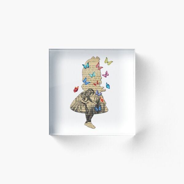 Alice im Wunderland - Vintage Wonderland Book Acrylblock