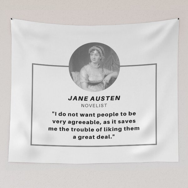 Aperçu de l'œuvre Citation de Jane Austen créée et vendue par The-Quote-House.