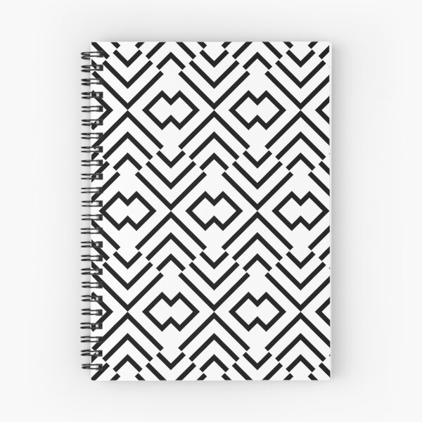 Item preview, Black and White Simple Modern Abstract Art Deco Shape Pattern designed and sold by All-Black-White.