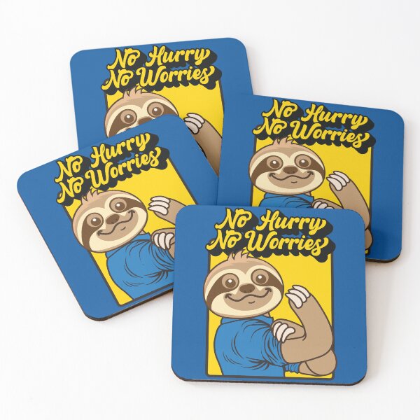 Item preview, No Hurry No Worries Sloth designed and sold by plushism.