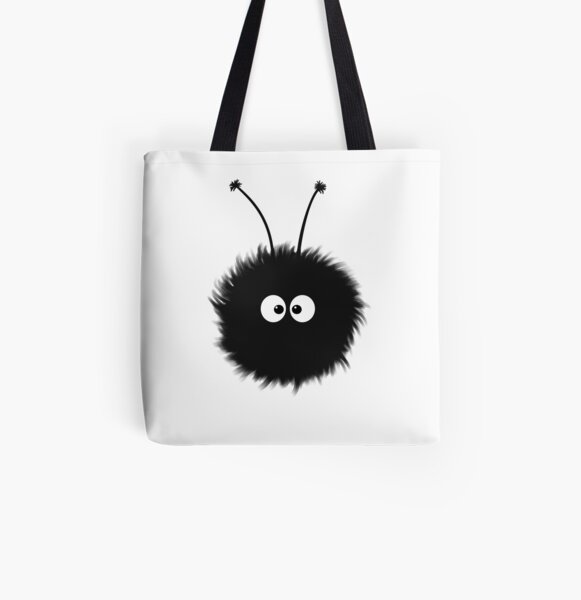 White Cute Dazzled Bug All Over Print Tote Bag