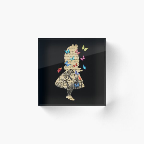 Alice In Wonderland - Vintage Wonderland Book Acrylic Block