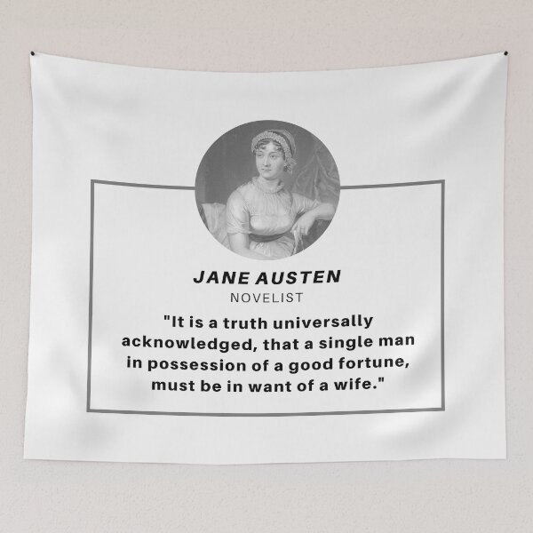 Aperçu de l'œuvre Citation de Jane Austen créée et vendue par The-Quote-House.