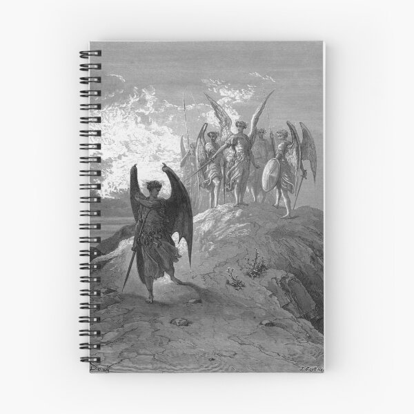 Item preview,  Paradise Lost Satan is cast out the hill of Heaven and is cast in Hell's canyons - Gustave Dore designed and sold by Vintage Designs +.