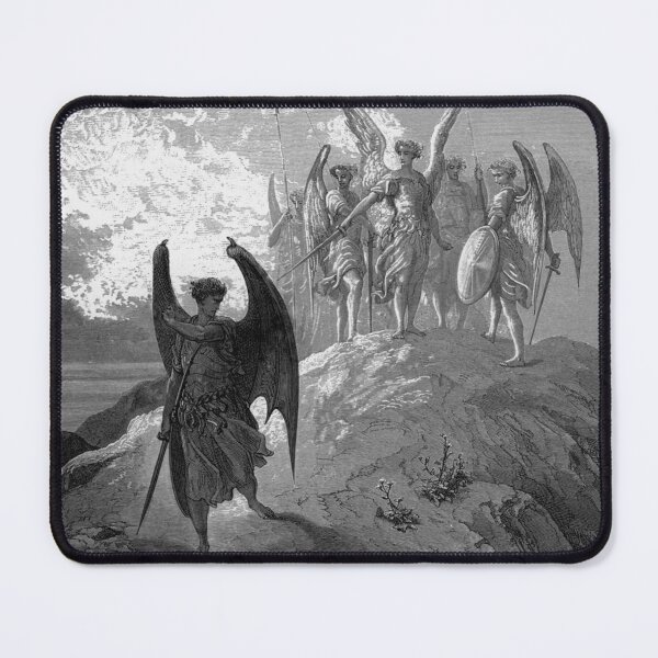 Item preview,  Paradise Lost Satan is cast out the hill of Heaven and is cast in Hell's canyons - Gustave Dore designed and sold by Vintage Designs +.