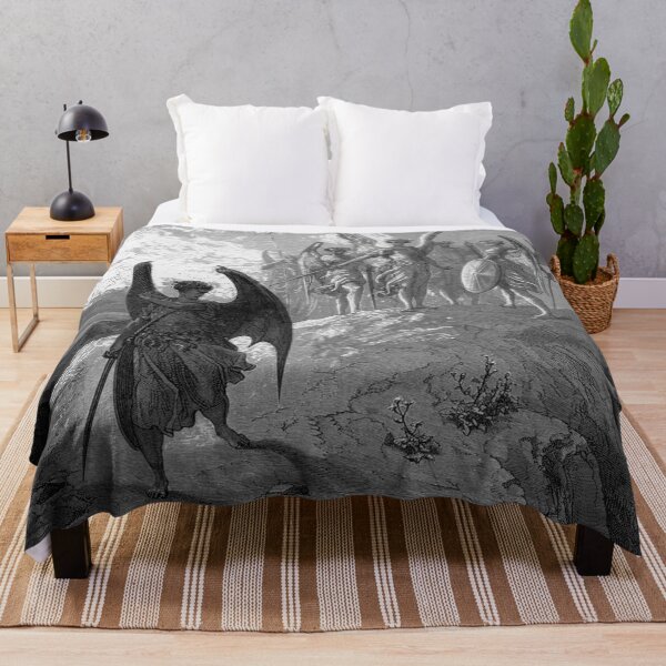 Item preview,  Paradise Lost Satan is cast out the hill of Heaven and is cast in Hell's canyons - Gustave Dore designed and sold by Vintage Designs +.