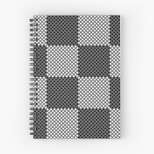 Item preview, Gray Black and White Modern Polka Dot Checkerboard Pattern Tri-color designed and sold by All-Black-White.
