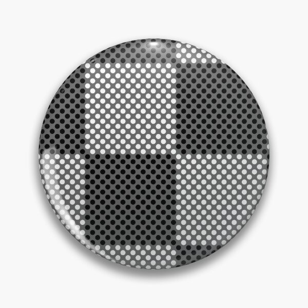 Item preview, Gray Black and White Modern Polka Dot Checkerboard Pattern Tri-color designed and sold by All-Black-White.