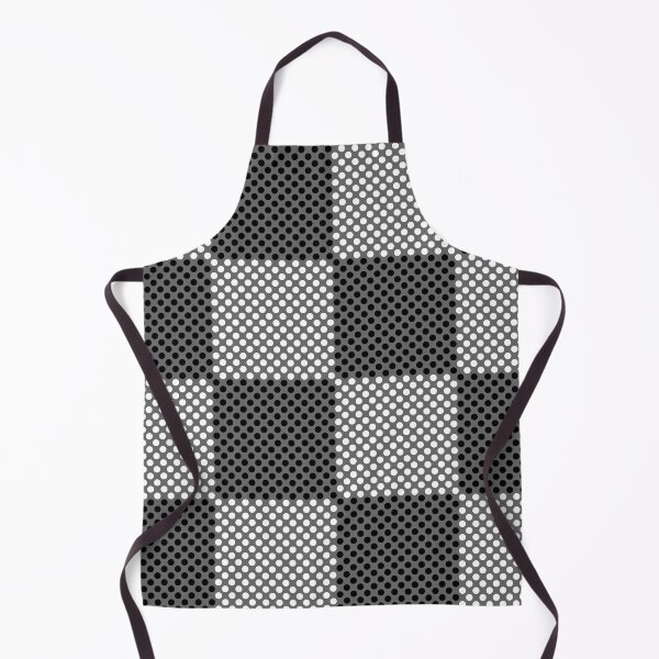 Item preview, Gray Black and White Modern Polka Dot Checkerboard Pattern Tri-color designed and sold by All-Black-White.