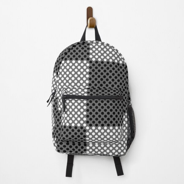 Item preview, Gray Black and White Modern Polka Dot Checkerboard Pattern Tri-color designed and sold by All-Black-White.