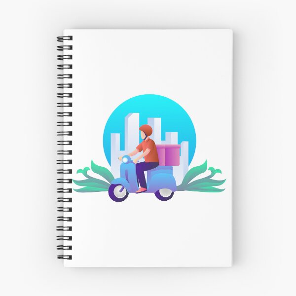 Item preview, Delivery man with motorcycle  designed and sold by teedesigndaily.